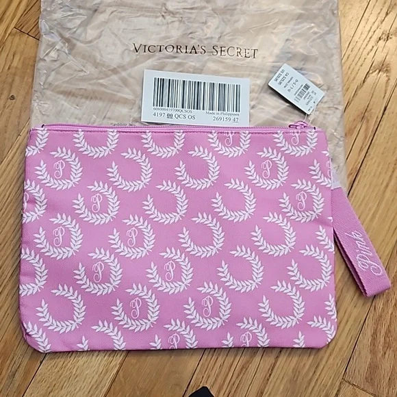 PINK Victoria's Secret Makeup Travel Pouch Wrislet Wallet - Picture 3 of 3